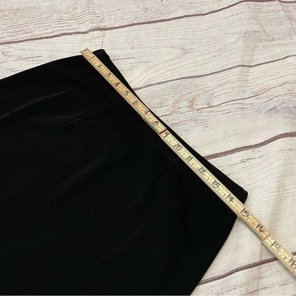 Misook Straight Pull On Skirt Acrylic Black Size Medium - Picture 3 of 6